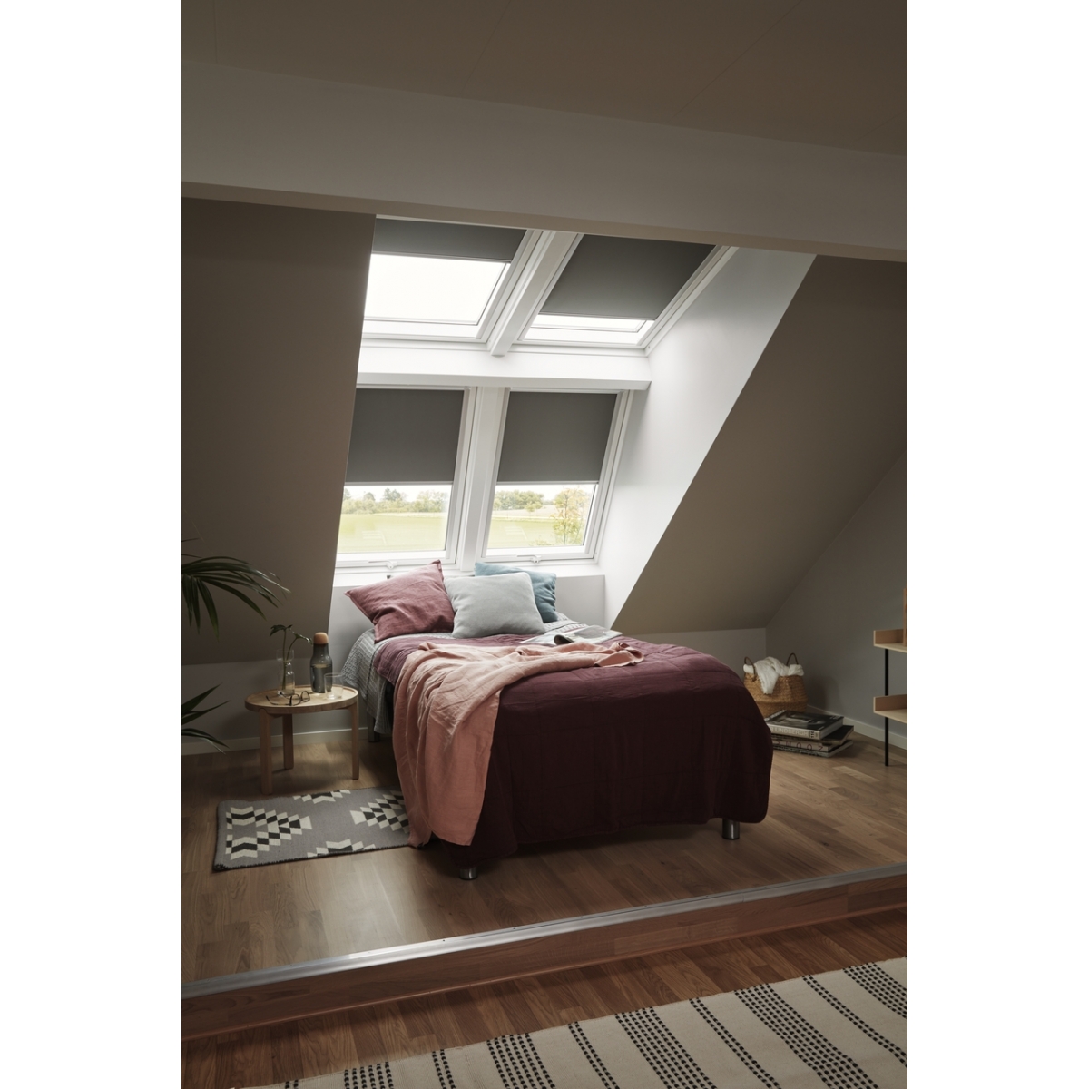 VELUX Cortinas Blackout - Cortinas Blackout Manual - Cortina Blackout Manual DKL Black 3009 Premium
