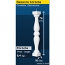 Prefabricated concrete baluster model Cordoba measures