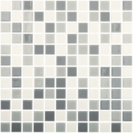 Carreaux de mosaïque mélangés gris clair