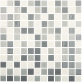 Hellgraue Mosaik-Mix-Fliesen (Kasten 2 m²)