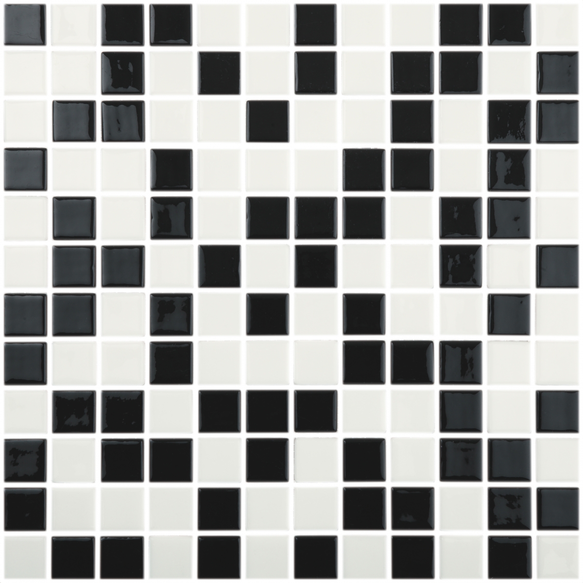 Black and White Mix Mosaic