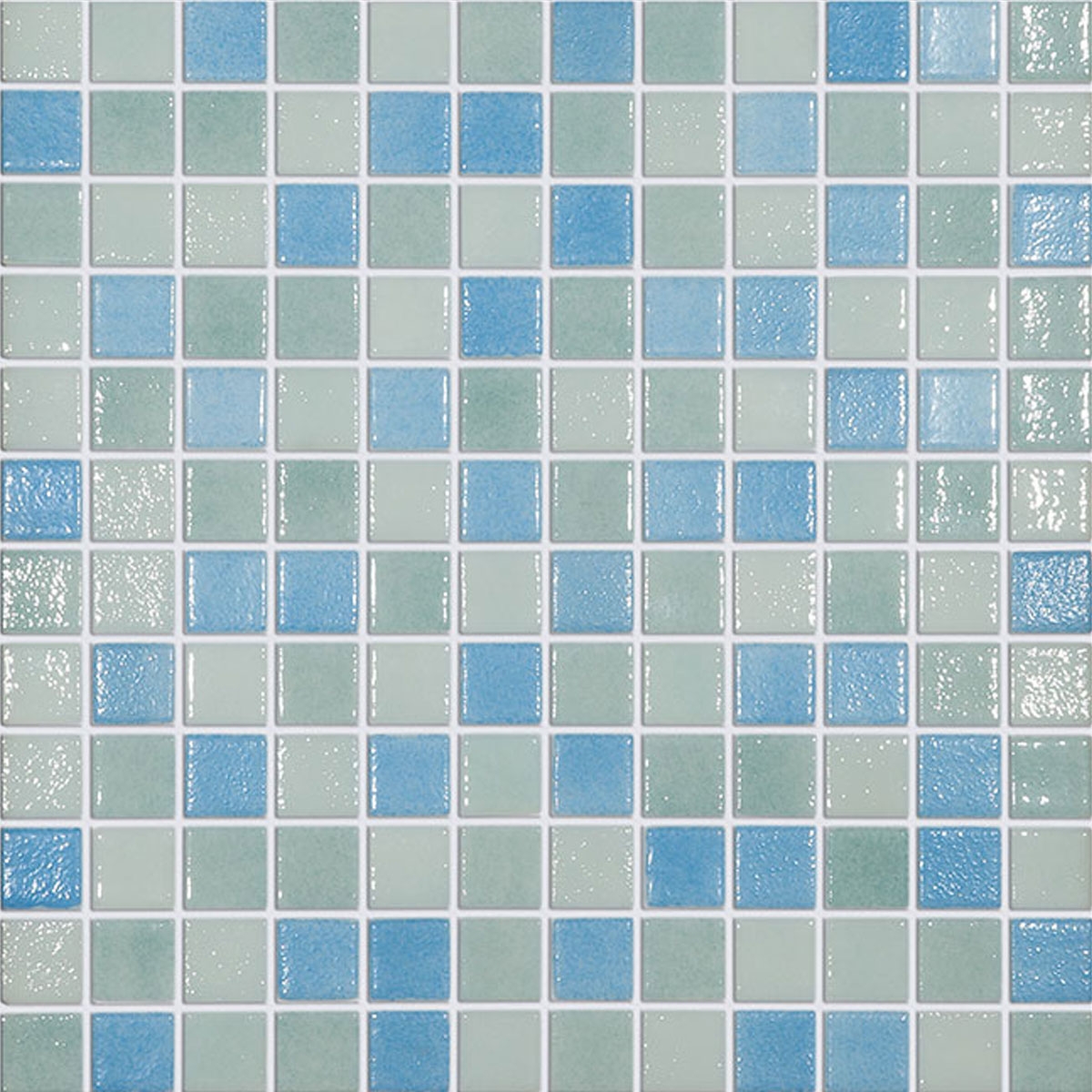 Blue-green mix tile