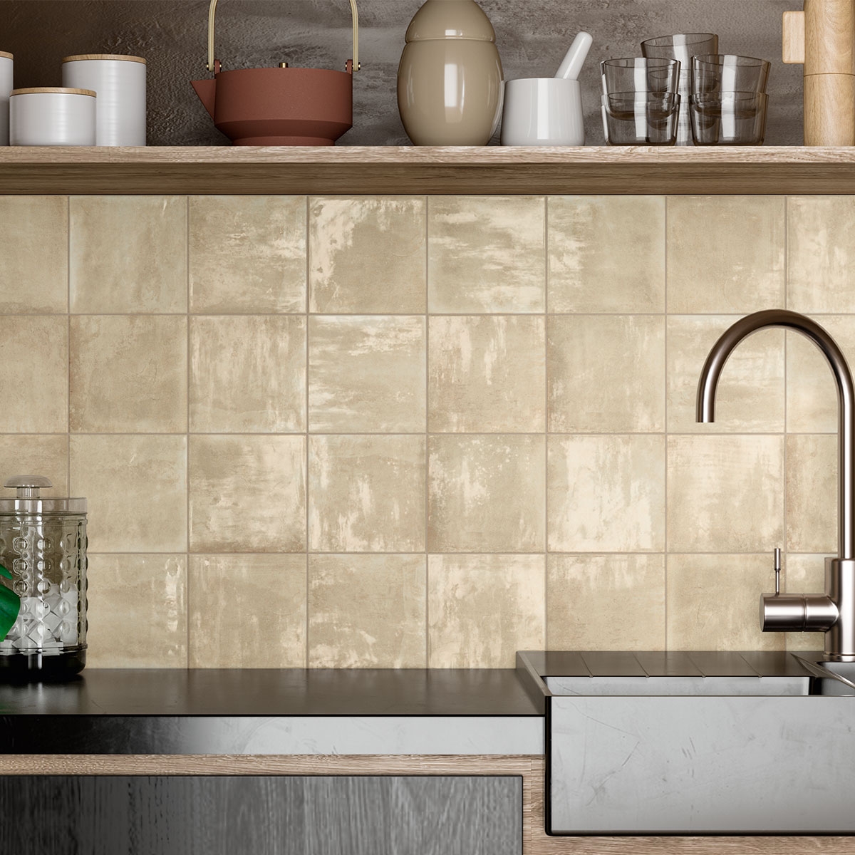 Nazarí Marfil 15x15 (boîte de 1 m2)