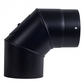 90º elbow with matte black vitrified register