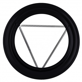 Matte black vitrified trim