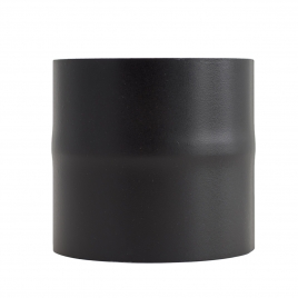 Manguito unión hembra-hembra vitrificado negro mate