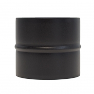 Matte black vitrified union sleeve male-male