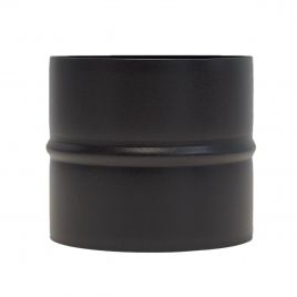 Matte black vitrified male-male union sleeve