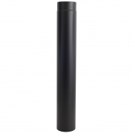 100 cm mattschwarzes vitrifiziertes Rohr
