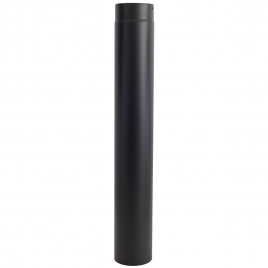 100 cm mattschwarzes vitrifiziertes Rohr