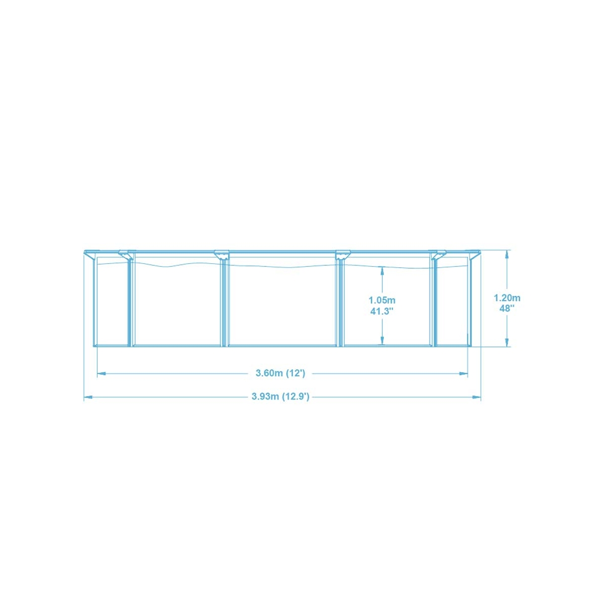 Piscines amovibles - Hydrium Bestway piscine en acier Ø 360 x 120 cm Bestway