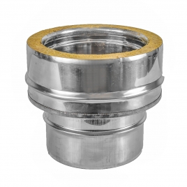 Adaptador de Aço Inoxidável de Parede Simples para Dupla - Pellet