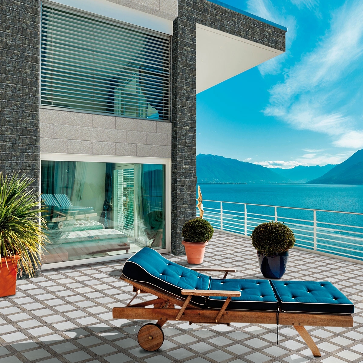 Revestimento de imitação de pedra - Mijares - Baikal Ivory 26,3x47,5 cm (caixa de 1,00 m2)