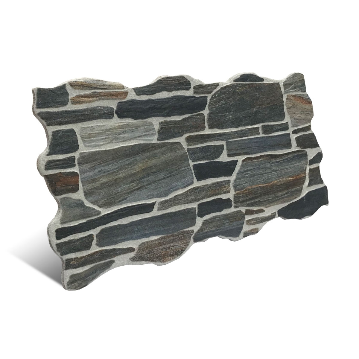 Graphite Jaca 26.3x47.5 cm (box of 0.93 m2) - Stone imitation coating Mijares