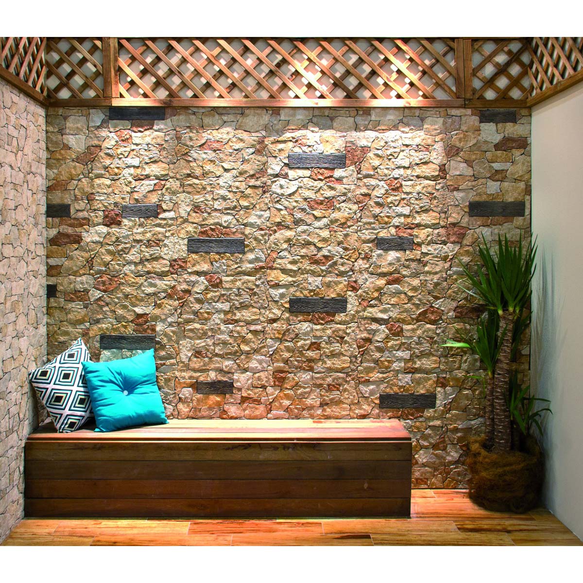 Imitation stone coating - Mijares - Masía Ocre 26.5x47.5 cm (box of 0.93 m2)