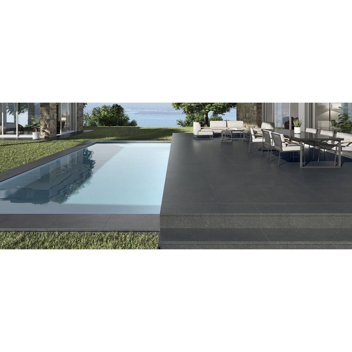 Ambiente Borde de piscina Milán Marengo 45x75x3