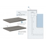 Crown edges for Exagres pool - Yoho Teca pool edge 45x75x3