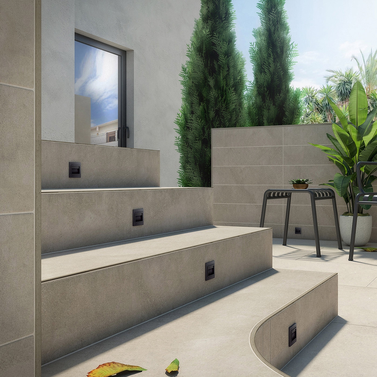 Crowning edges for Emac pool - Integrated universal profile Astra Kombu Cinnamon 12x2500 mm