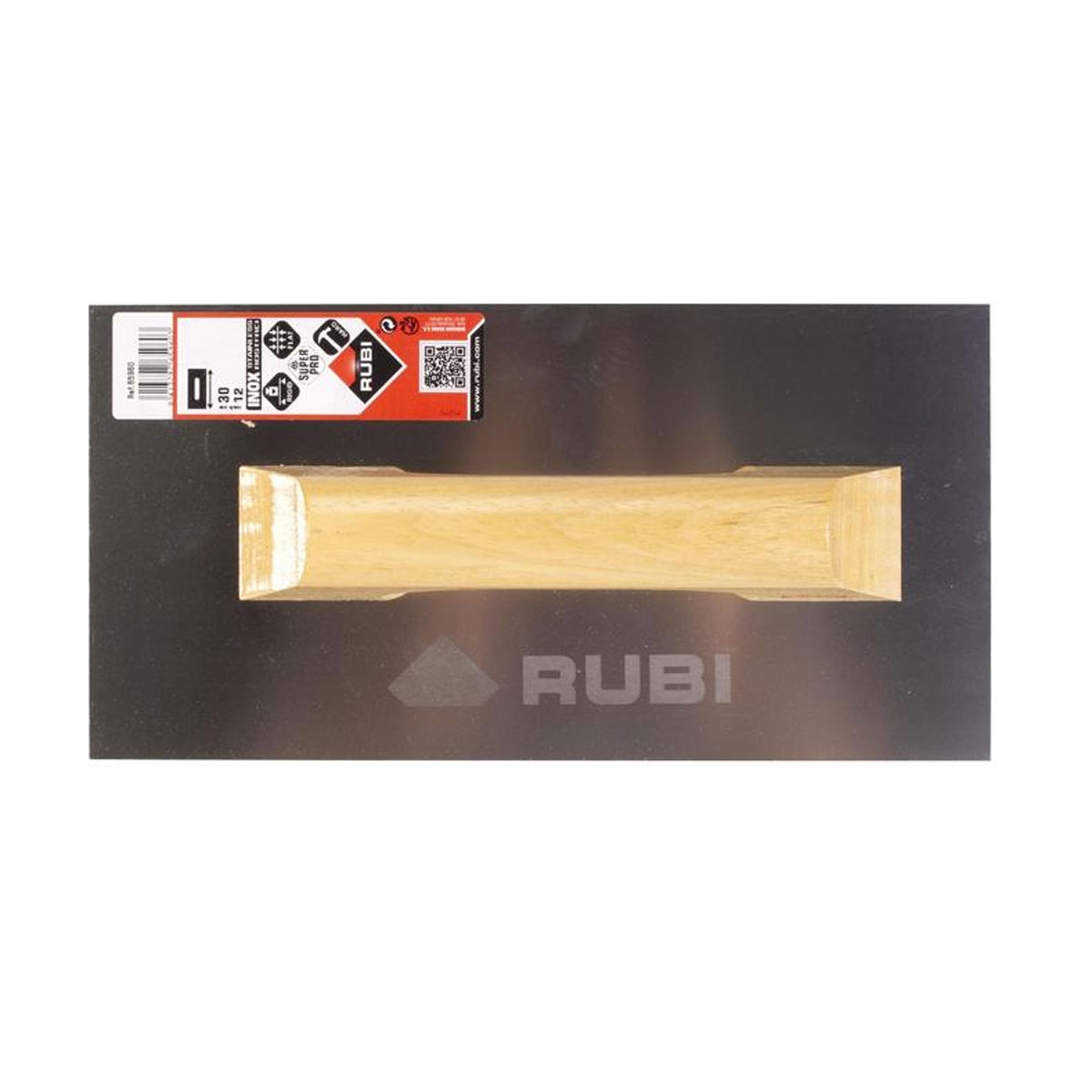 Truelle droite en acier inoxydable 30x12cm