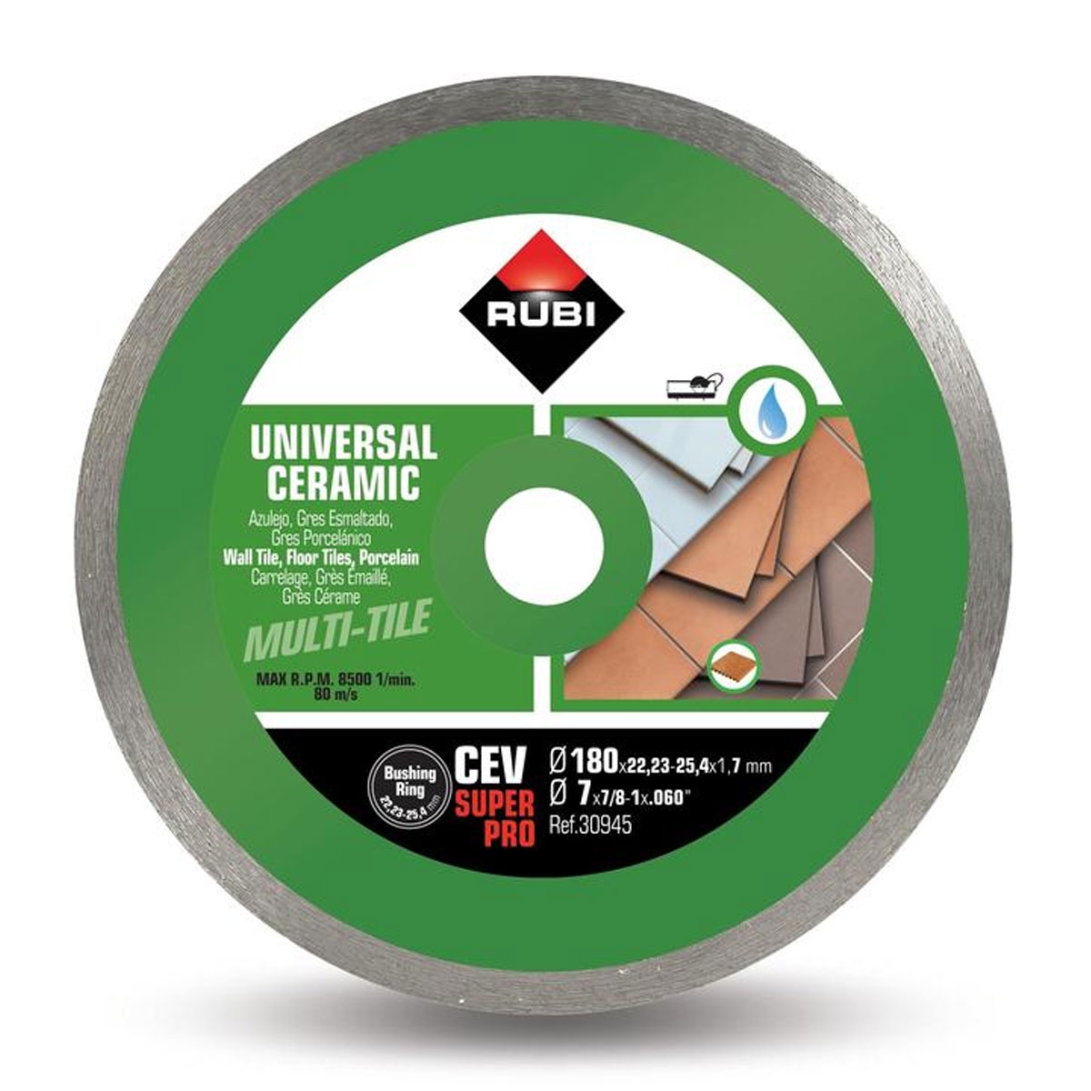 CEV-180 SUPERPRO CONTINUOUS General Ceramic Diamond Blade
