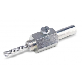 Head with centering drill bit