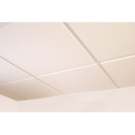 Placa de escayola "lisa" escalonada para techo desmontable 60x60 (Caja 6 ud)