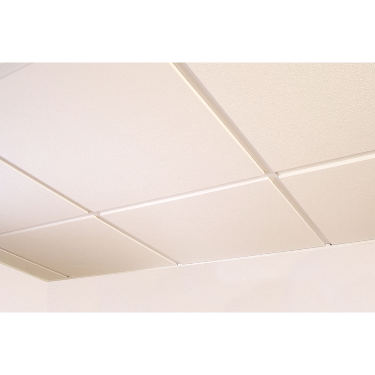 Placa de escayola "lisa" escalonada para techo desmontable 60x60 (Caja 6 ud) - Grupo Unamacor