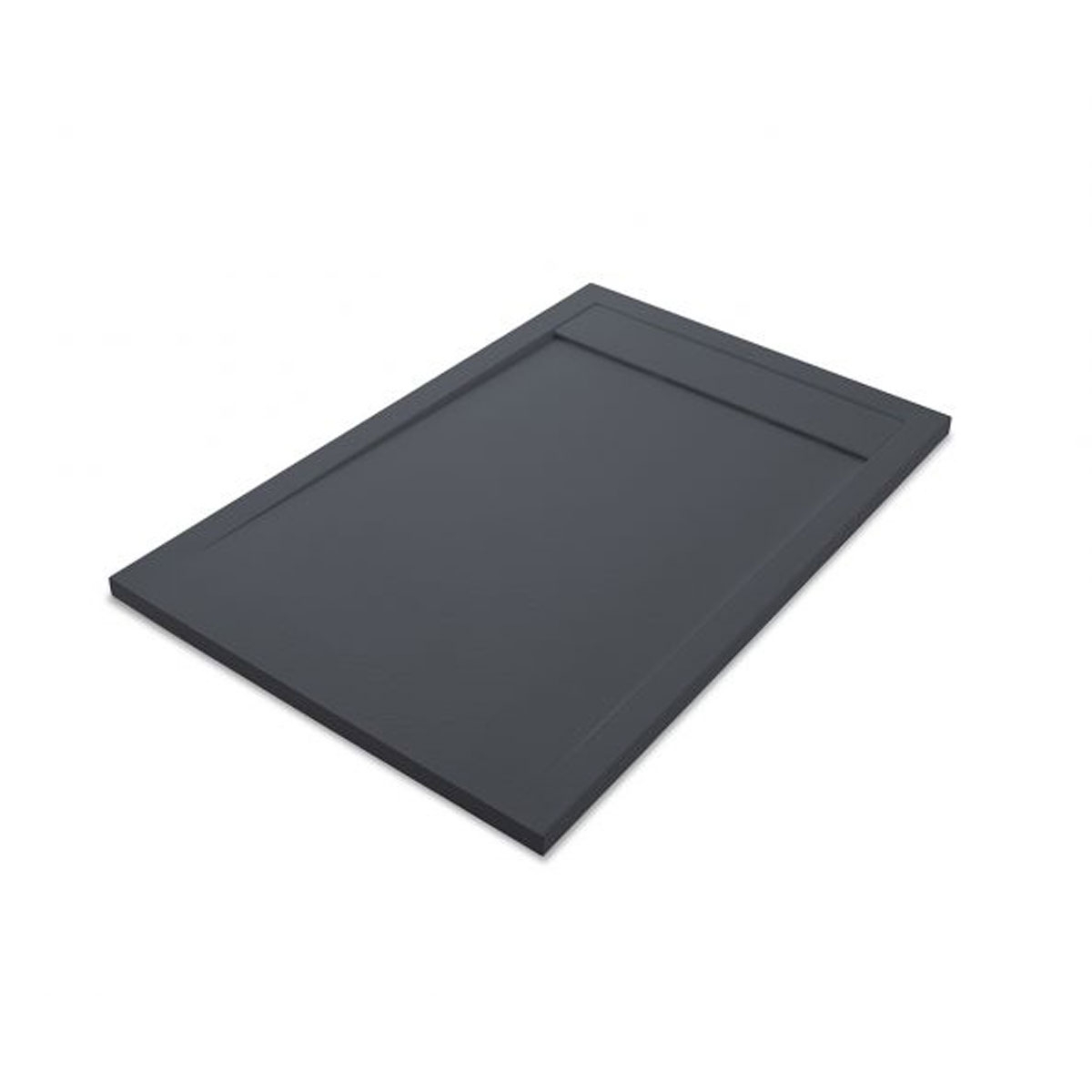 Receveur de douche rectangulaire 120x80 Andromeda Stone Cover Basalt - McBath