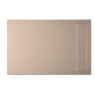 McBath - Base de duche em resina 120 x 80 cm - Base de duche retangular 120x80 Andromeda Stone Cover Cappuccino