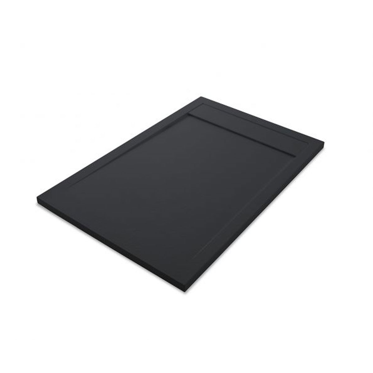 Plato de ducha rectangular 120x80 Andrómeda Stone Cover Grafito - McBath