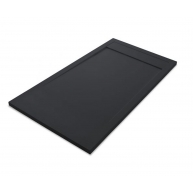Plato de ducha rectangular 160x80 Andrómeda Stone Cover Grafito - McBath