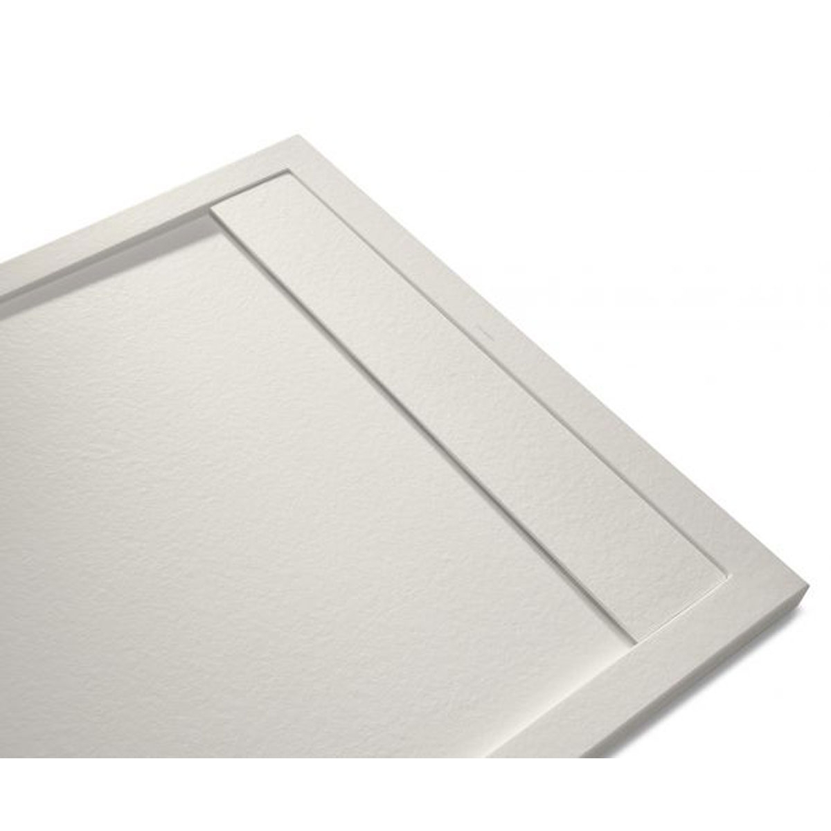 Receveurs de douche en résine McBath - Receveur de douche rectangulaire 160x80 Andromeda Stone Cover Ivory