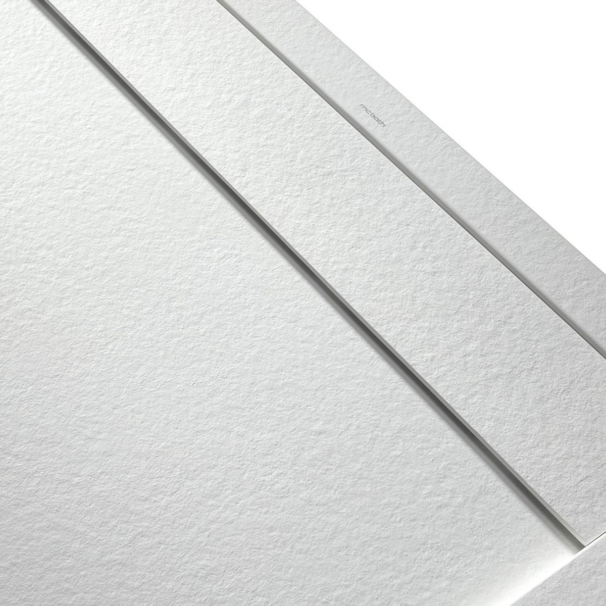 Photo de Receveur de douche rectangulaire 100x80 Andromeda Stone Cover Pearl