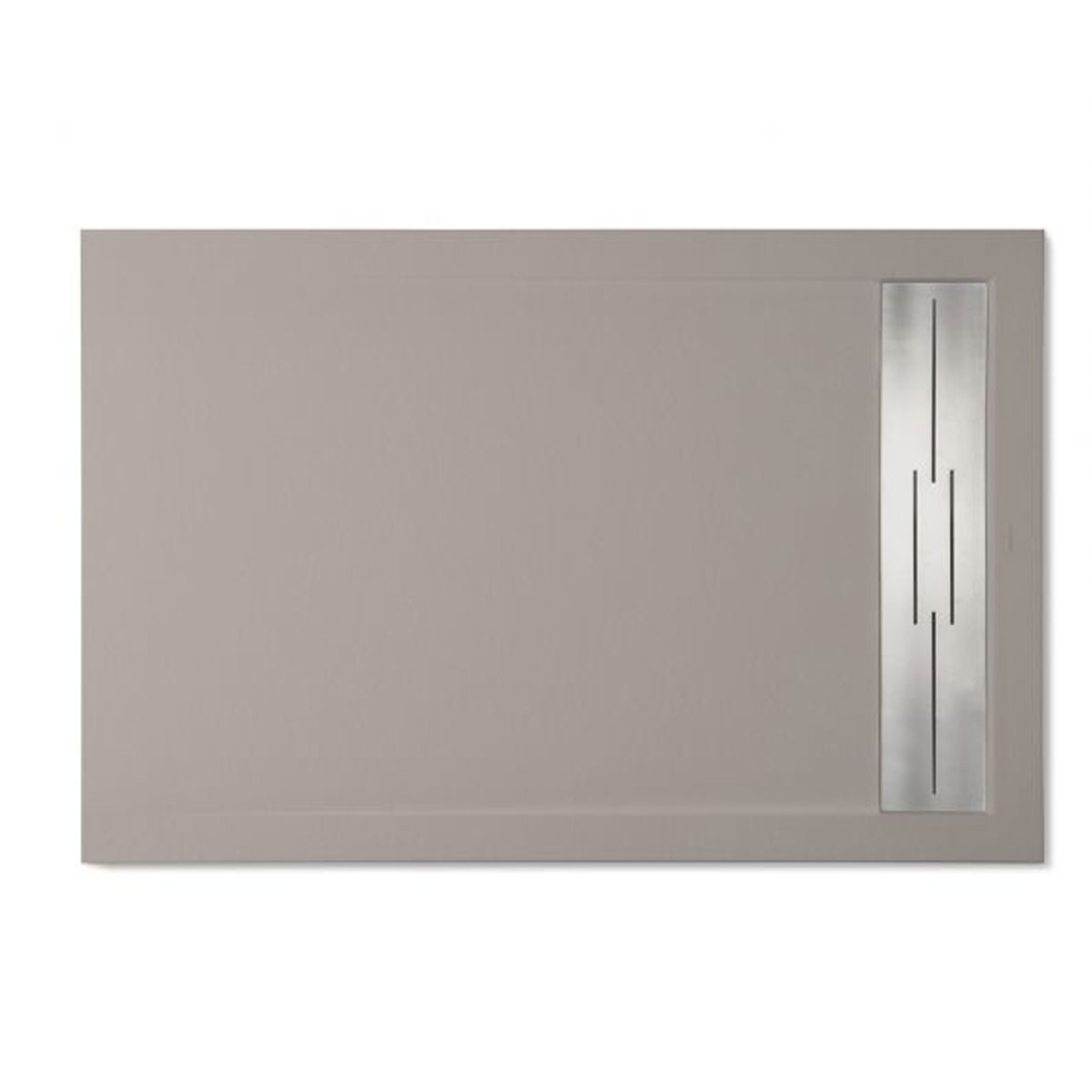 Plato de ducha rectangular 100x80 Andrómeda Stone Cover Nox R1 Fango