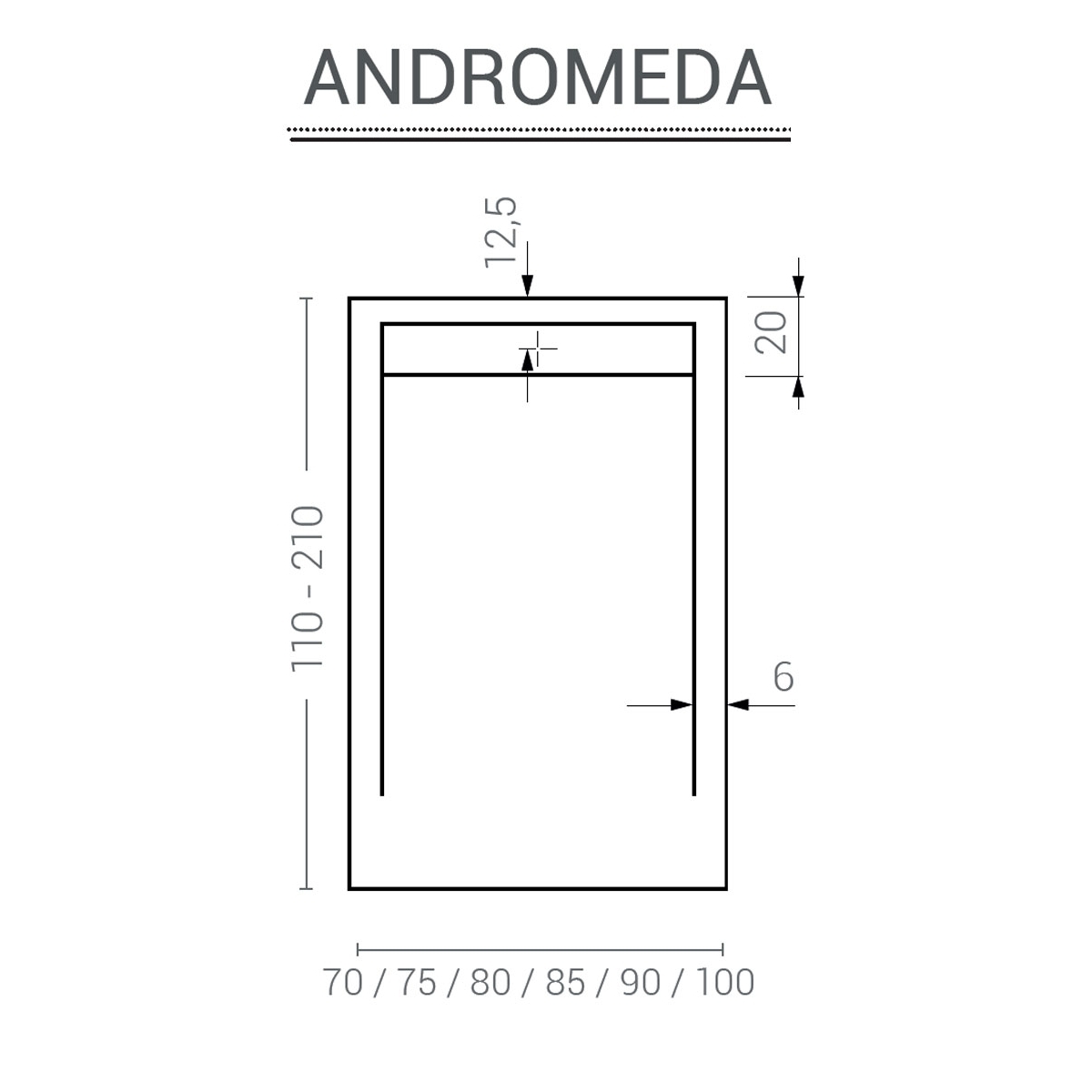 Rechteckige Duschschale 140x80 Andromeda Stone Cover Weiß – Harzduschschalen McBath