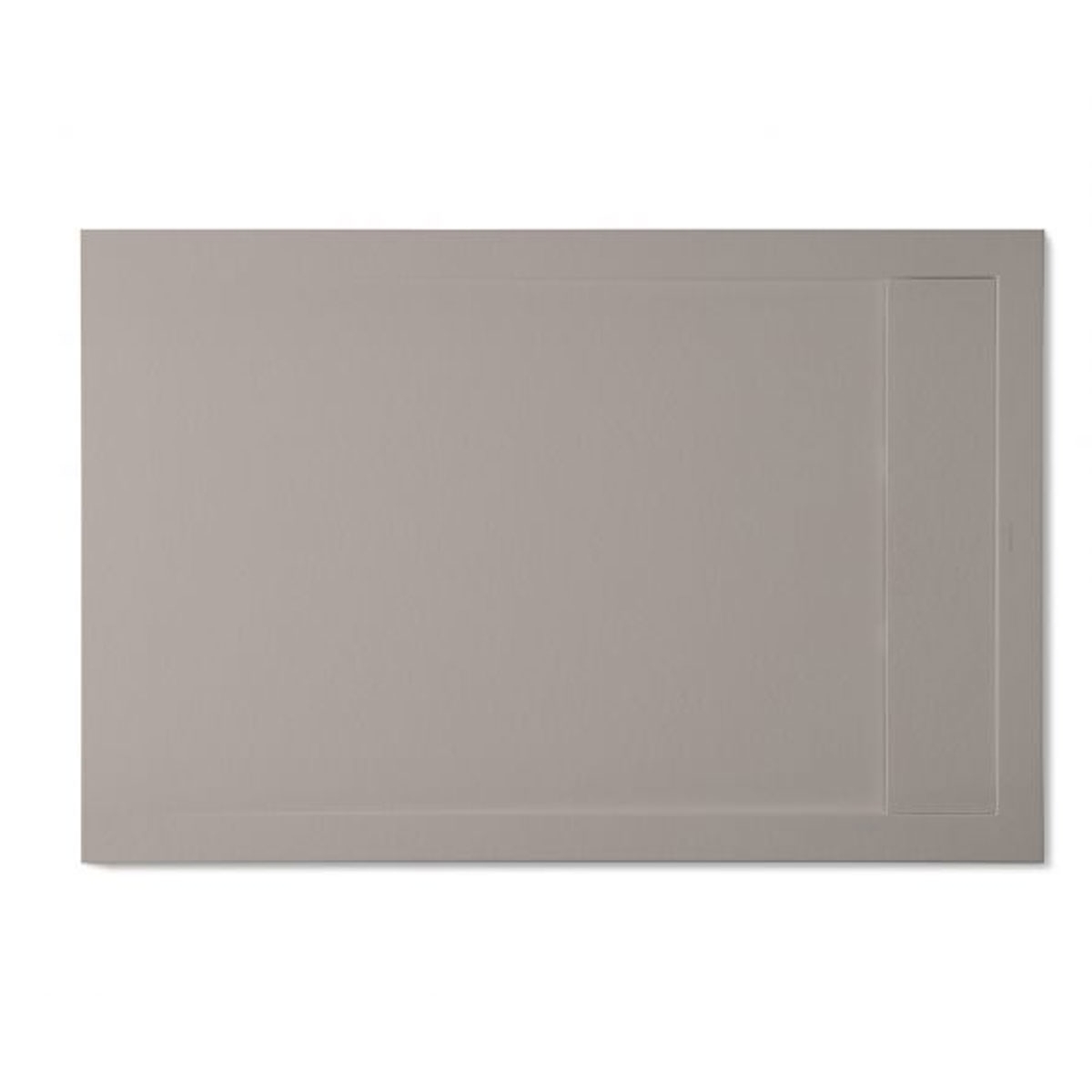 McBath - Receveur de douche en résine 140 x 80 cm - Receveur de douche rectangulaire 140x80 Andromeda Stone Cover Mud