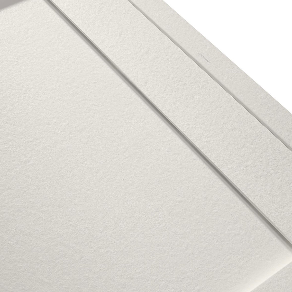 Foto da base de duche retangular 140x80 Andromeda Stone Cover Ivory