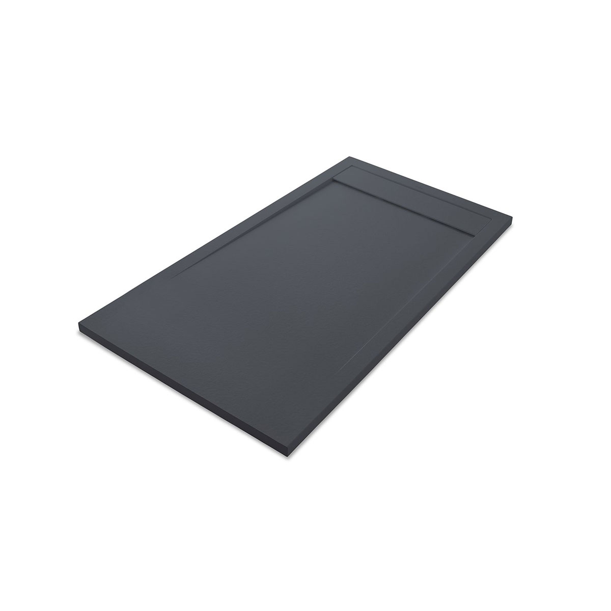 Rechteckige Duschwanne 160x80 Andromeda Stone Cover Basalt – McBath