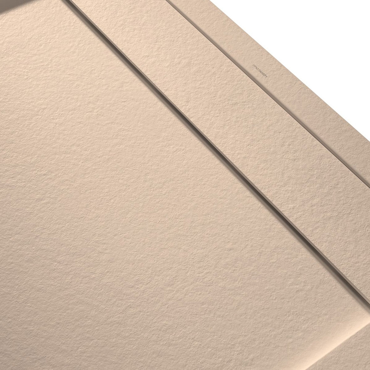 Foto de Plato de ducha rectangular 160x80 Andrómeda Stone Cover Cappuccino