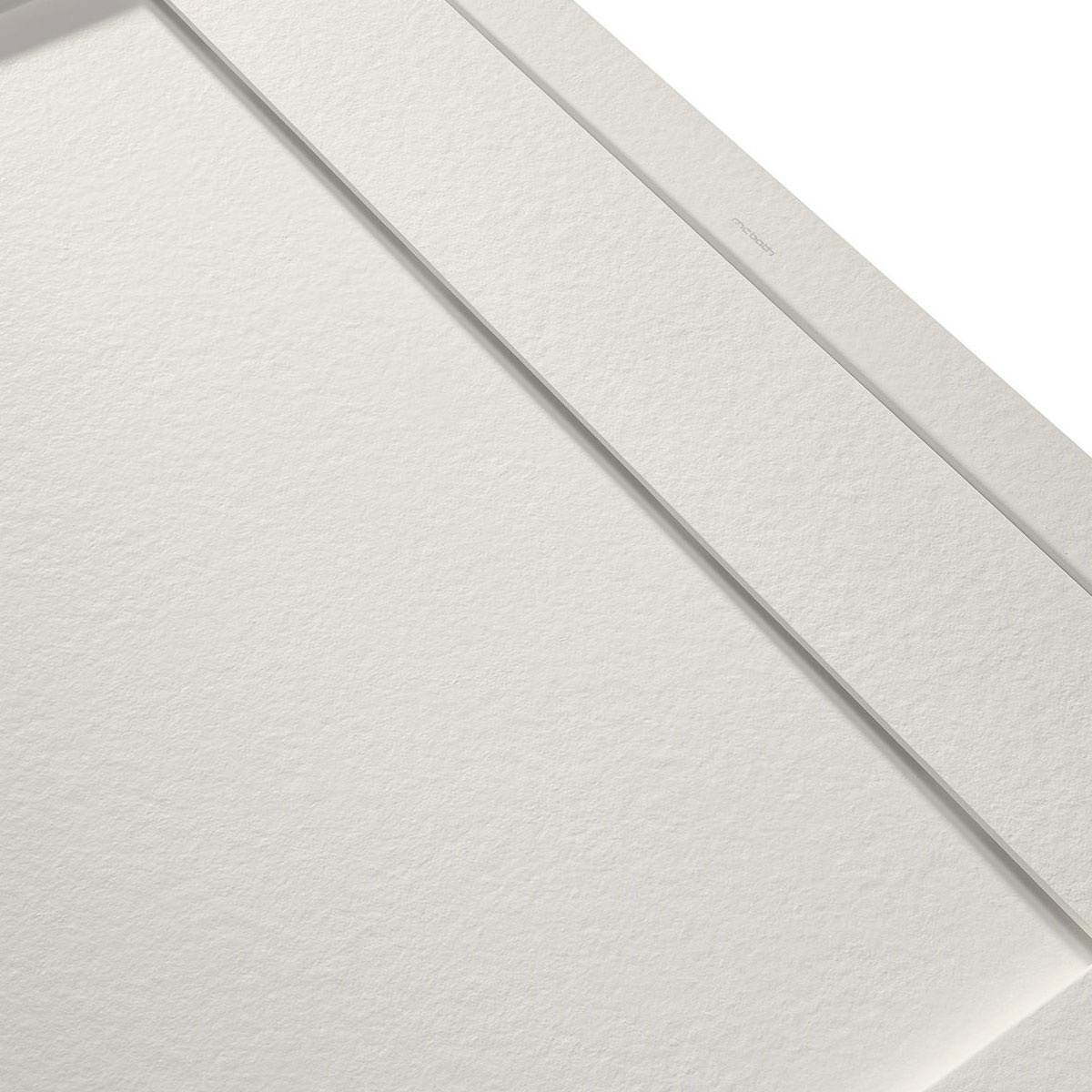 Photo of Rectangular shower tray 160x80 Andromeda Stone Cover Ivory