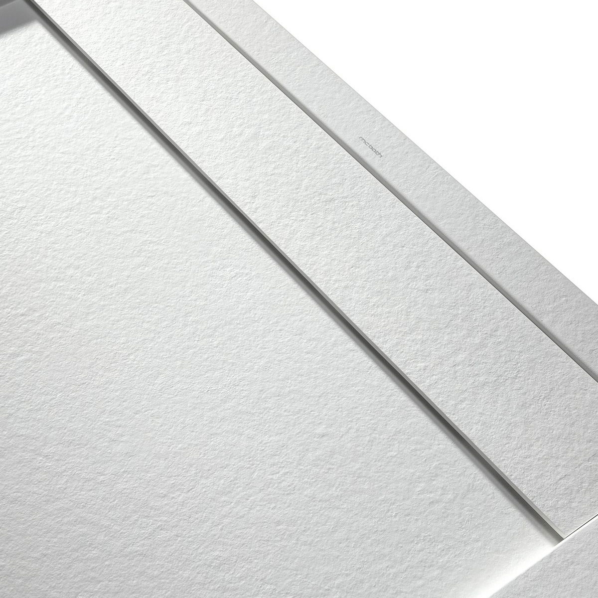 Foto da base de duche retangular 160x80 Andromeda Stone Cover Pearl