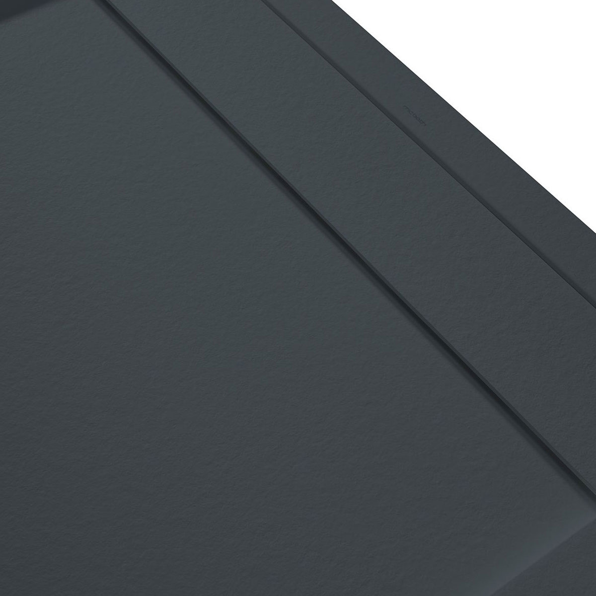 Foto da base de duche retangular 100x80 Andromeda Stone Cover Anthracite