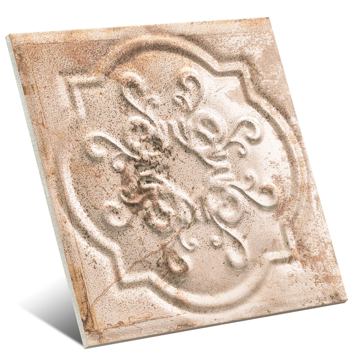 Zinnfliesen RUSTY CREAM 20X20-2