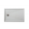 Foto de Plato de ducha rectangular 120x80 Ares Stone Nox Perla