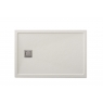 Photo of Rectangular shower tray 120x80 Ares Stone Nox Ivory