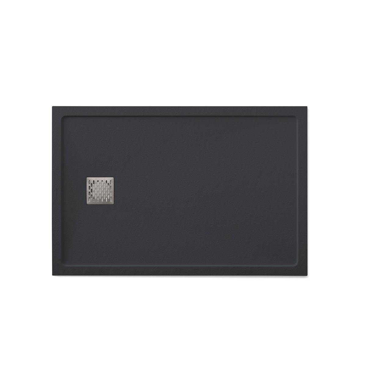 Photo of Rectangular shower tray 120x80 Ares Stone Nox Graphite