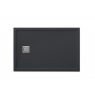 Foto de Plato de ducha rectangular 120x80 Ares Stone Nox Grafito