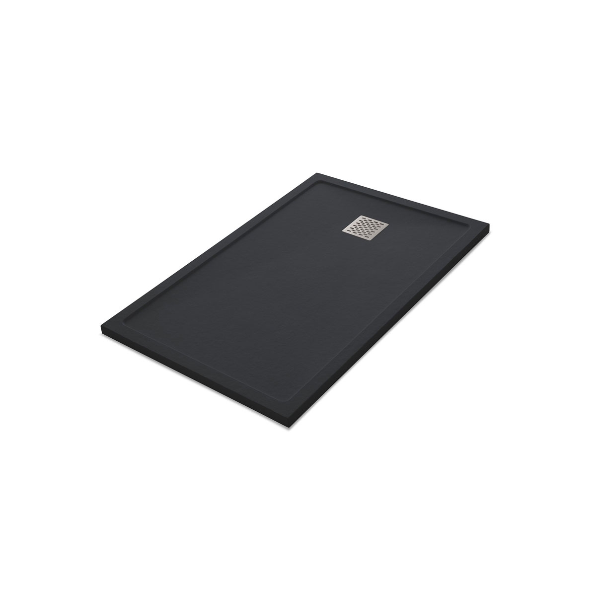 Ares Stone Nox Graphite 120x80 rechteckige Duschschale – McBath