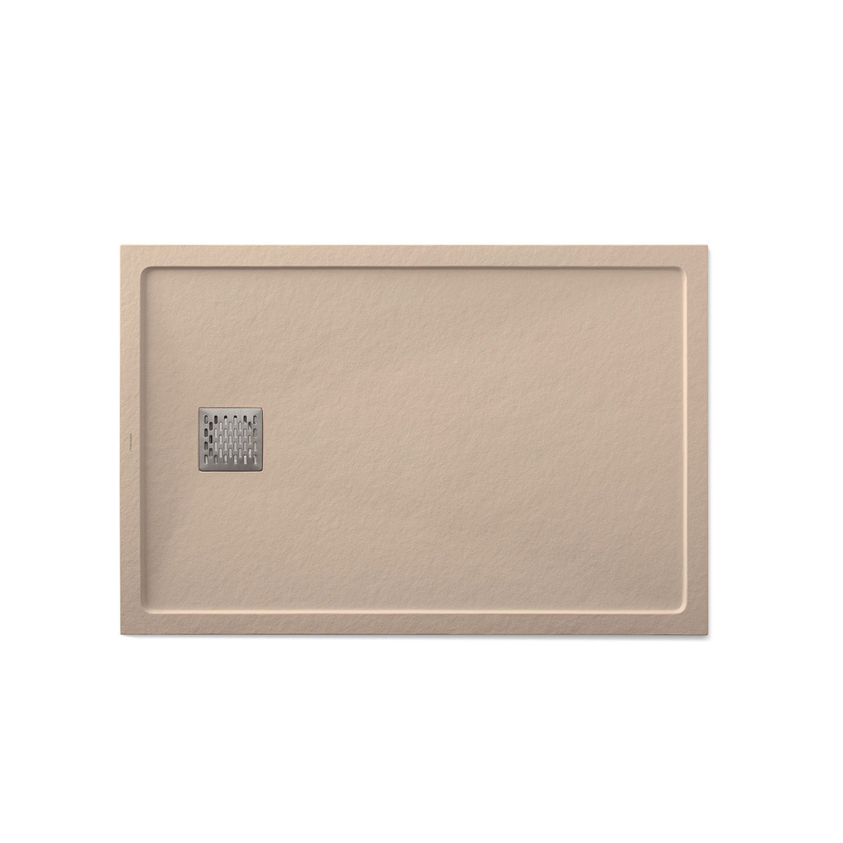 Foto des rechteckigen Duschschales 120x80 Ares Stone Nox Cappuccino