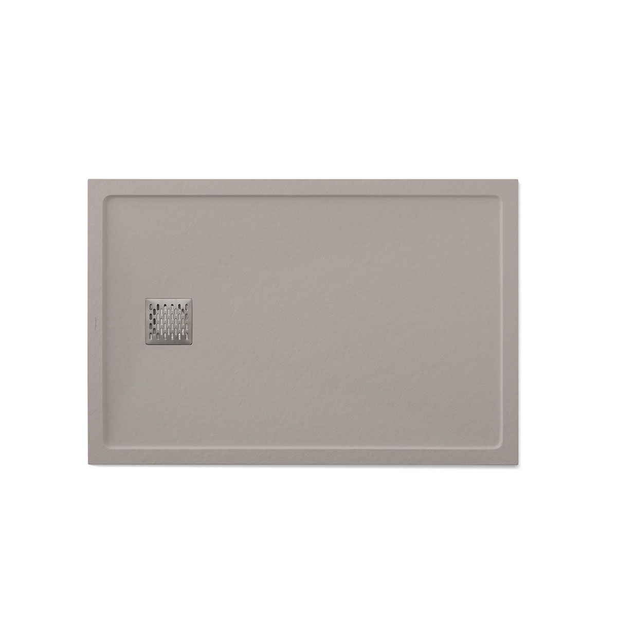 Foto der rechteckigen Duschschale 120x80 Ares Stone Nox Fango